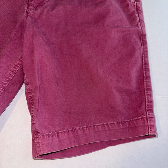American Eagle Maroon Next‎ Level Flext Classic Chino Shorts w Pockets Mens 33 - Picture 6 of 12